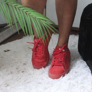 Red Puma Sneakers